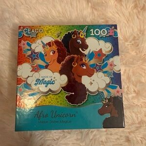 Ceaco Afro Unicorn Puzzle - Vibrant Kids Toy